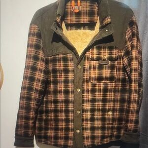 Men's Plaid Sherpa-Lined Jacket